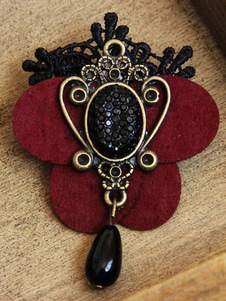 Broches rouge acrylique Gothic Lolita