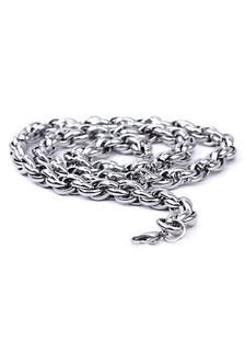 Collier homme argent de chaîne en acier inoxydable