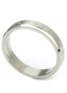 Anneau homme argent de l'acier inoxydable signes zodiaque