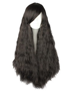 Perruque Lolita long Dandy rayonne noire