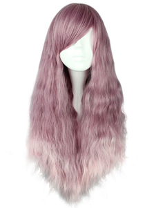 Perruques longues Multi couleur rayonne Lolita