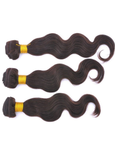 20 pouces 80g Medium Tan humaine cheveux Virgin Hair vague