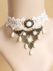 Collier élégant Bronze Lolita classique acrylique