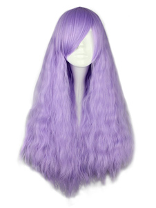 Perruque Lolita belle Dandy rayonne Long lavande