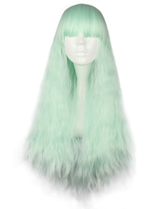 Fantastique menthe verte rayonne Lolita Long belle perruque