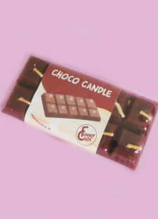 Faveurs de bougie de cire chocolat modèle