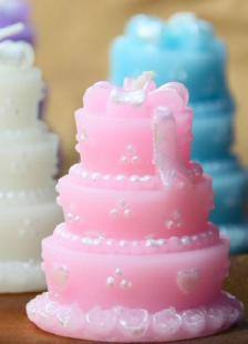 4 Pièces gâteau modèle cire bougie faveurs