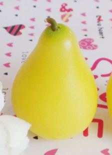 Poire jaune cire bougie faveurs