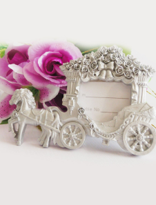 Cadre résine blanche de transport et des faveurs de l'Album