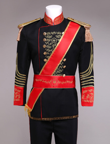 Noire européenne Vintage Prince Costume rétro royale masculine charmant Costume costume