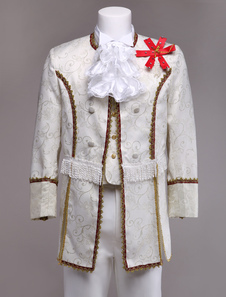 Blanche européenne Vintage Prince Costume rétro royale masculine charmant Costume costume