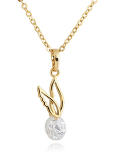 Collier en bronze avec pendentif d'aile