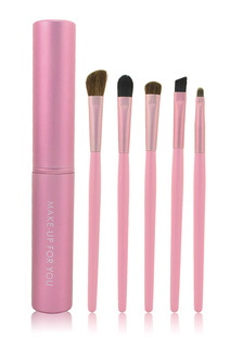 Pinceaux de maquillage roses de 5 pièces