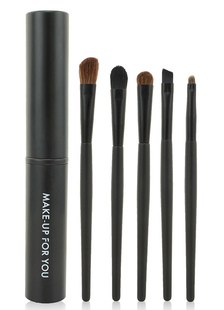 Modern Black 5 couleurs maquillage facilement appliqué Brush Sets