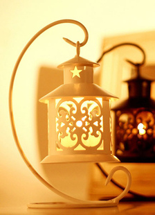 Rétro dentelle motif bougie métal faveurs