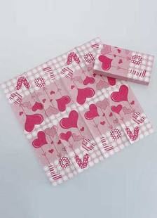 Serviette de mariage en papier spécial impression coeur adorable