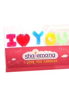 Je t'aime patron cire bougie ensemble