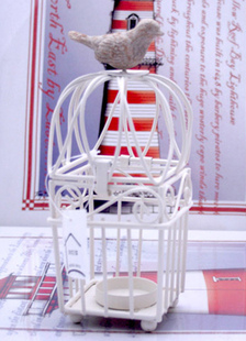 Faveurs bougie métal résine blanche pour mariage