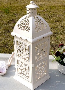 Merveilleux blanc métal verre bougie faveurs