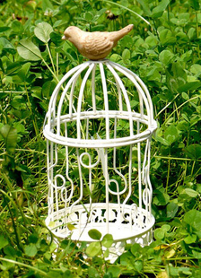 Oiseau blanc résine métal bougie faveurs