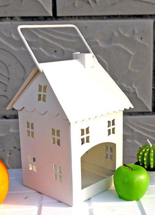 Maison modèle métal blanc bougie faveurs