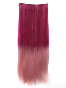 Ombre belle fibre longue résistante à la chaleur Extension droite