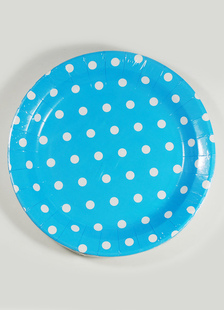 Plaques de 12 pièces Polka Dot spéciales papier mariage