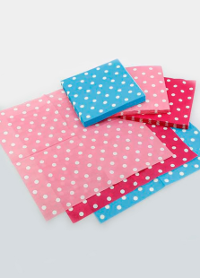 20 Pièces Polka Dot spécialité mariage serviettes de table en