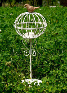 Résine blanche élégante bougie métal faveurs