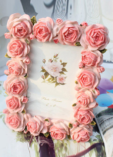 Fleurs en résine rose Frame Non personnalisée et des faveurs de l'Album