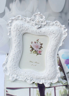 Cadre résine blanche Non personnalisée et des faveurs de l'Album