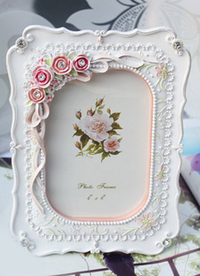 Résine douce blanc cadre Non personnalisée et des faveurs de l'Album