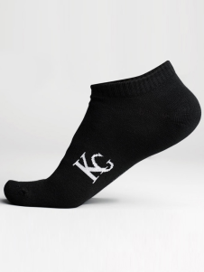 Chaussettes homme unicolores courtes imprimées lettre