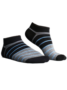 Chaussettes color-block avec rayures