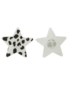 Pasties à motif de vache à lait de forme étoile