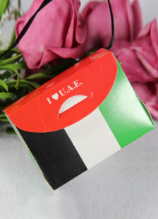 Émirats Arabes Unis modèle papier Wedding Favor Holder Set de 12