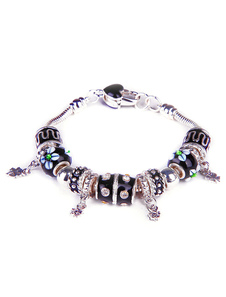 Bracelet à breloques bohémien à pendentif fleur