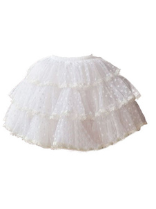 Tulle blanc à niveaux belle Lolita jupes