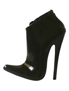 Boutons en cuir d'unité centrale a souligné Toe chaud haut talon bottes pour femmes