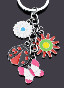 Vintage Wedding Metal Keychain Set de 12