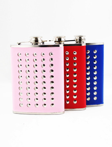 Non personnalisée des fiole de Chic de métal de 8 onces pour mariage