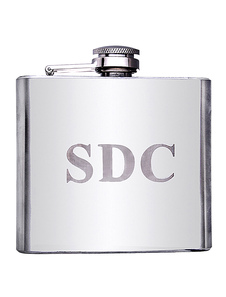 Once d'argent Metal 5 grande fiole personnalisée pour mariage