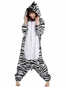 Zebra blanc noir Kigurumi Anime Costume