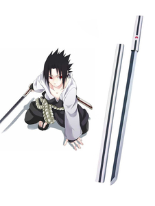 Naruto Uchiha Sasuke blanc Kusanagi Cosplay arme
