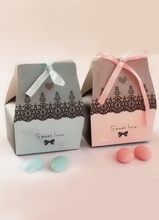 Faveurs de mariage multicolor Bow papier d'impression mariage boîte de sucre