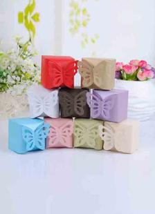 Boîte e cadeau de mariage en papier nacré carré