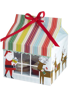 Bow papier perle Noël fiançailles Cupcake Wrapper Set de 12