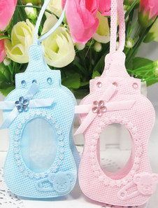 Biberon forme papier perle Wedding Favor sacs ensemble de 12