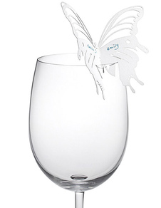 Cartes de coupe papillon blanc spécialité papier mariage