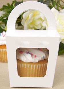 Papier blanc de perle Engagement Cupcake Wrapper ensemble de 12